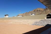 Development of the Nevada Joint Training Facility project is seen in May 2018 at the John T. Mo ...