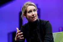 In this Nov. 2, 2015 file photo, Elizabeth Holmes, founder and CEO of Theranos, speaks at the F ...