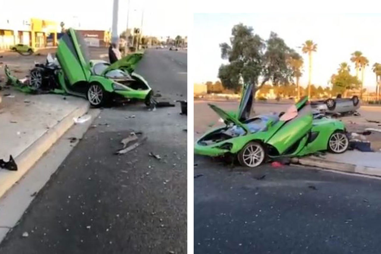 New video shows McLaren moments after fatal central Las Vegas crash Crime