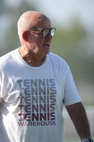 Desert Pines girls tennis coach Jan Van Tuyl enters his fifth season with the Jaguars, havin ...