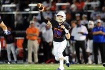 Bishop Gorman quarterback Tate Martell (18) passes against Don Bosco in the first half of th ...