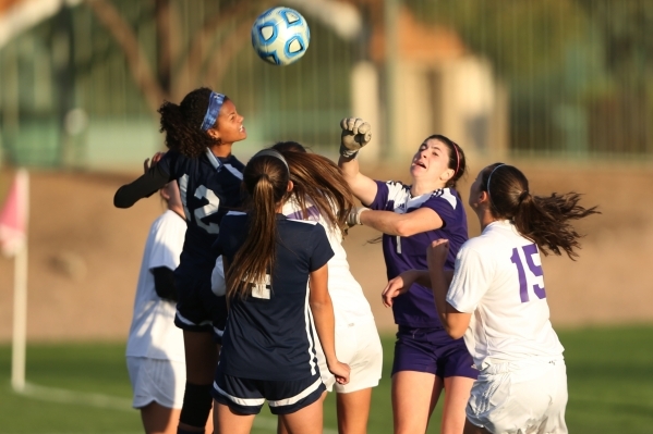 Foothill play offense against Silverado in the girls Sunrise Regional semifinal game at the ...