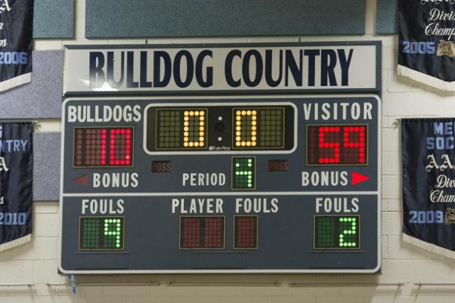 The final score in the Centennial High School vs. Bonita High School game of the Las Vegas H ...