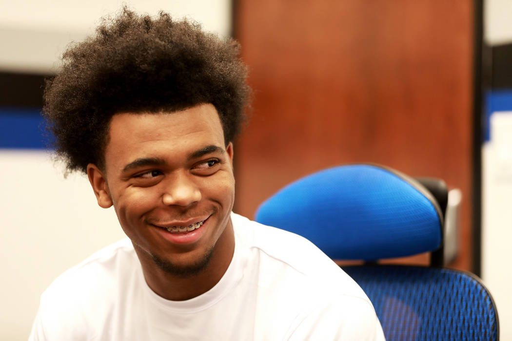 Martell Williams, who is playing basketball with the Las Vegas Punishers, talks about his ba ...