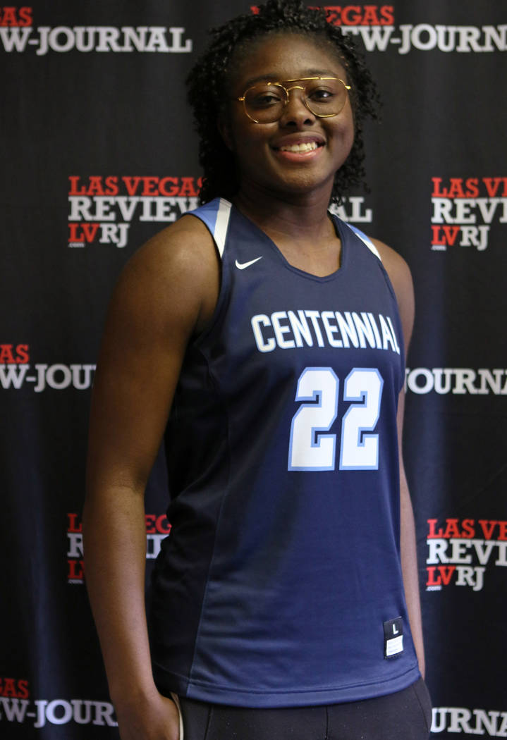 Eboni Walker from Centennial High School’s basketball team is photographed at the Revi ...