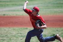 Southeast Career Tech’s Matt Martinolich (2) pitches against Chaparral during the Cowb ...