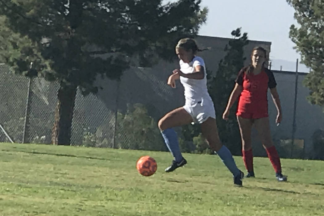 Coronado and Foothill compete in girls soccer on Wednesday, Sept. 12, 2018 at Coronado. The ...