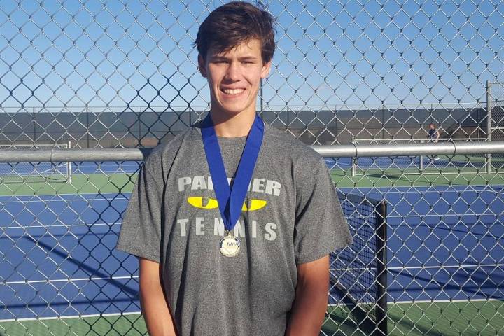 Palo Verde’s Michael Andre breezed to a 6-0, 6-0 victory over Faith Lutheran’s K ...