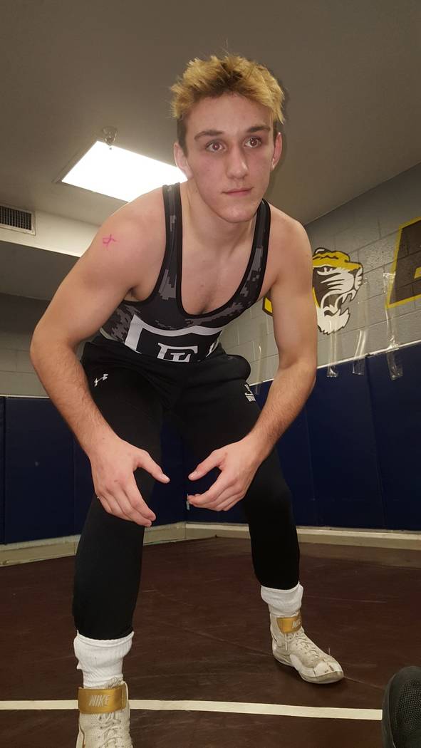 Faith Lutheran’s Connor Bourne has won three consecutive regional titles and two strai ...