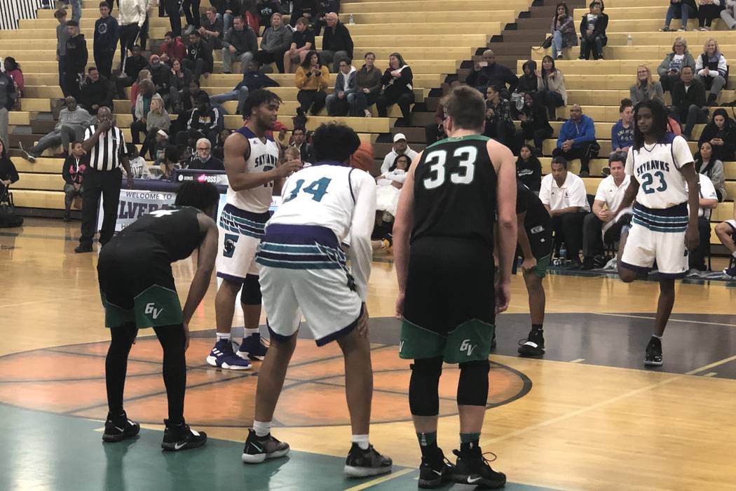 Silverado junior guard Martel Williams prepares to shoot a free throw in the fourth quarter ...