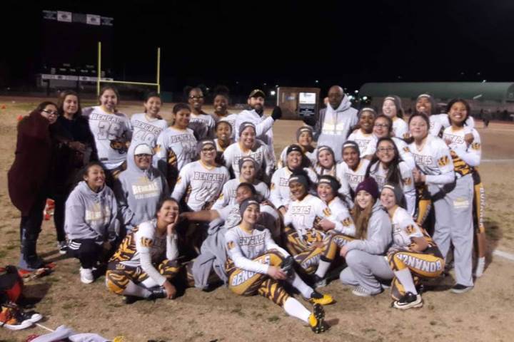 Bonanza’s team poses with the Mountain Region championship trophy. (Courtesy of Dion L ...