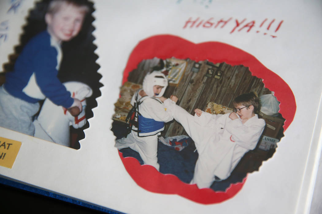 At the home of Chris Jachimiec, a picture of a young Chris Jachimiec, left, and his brother Ada ...