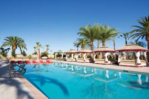 One Las Vegas features a 24-hour oasis-inspired pool with daybeds, cabanas and spacious spa. (O ...
