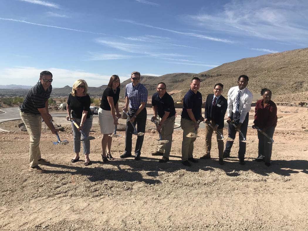 Toll Brothers broke ground on the amenity center within its Mesa Ridge gated community in Summe ...