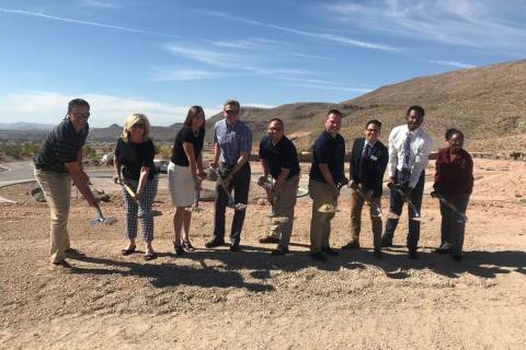 Toll Brothers broke ground on the amenity center within its Mesa Ridge gated community in Summe ...