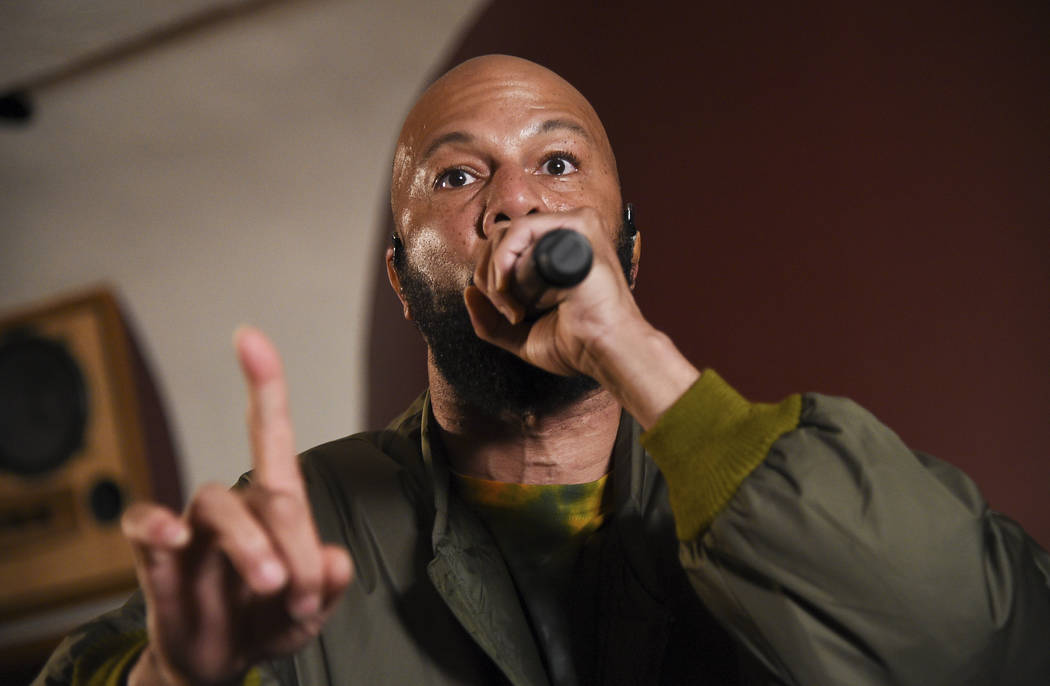 Hip-hop recording artist Common performs at the Woodstock 50 lineup announcement at Electric La ...