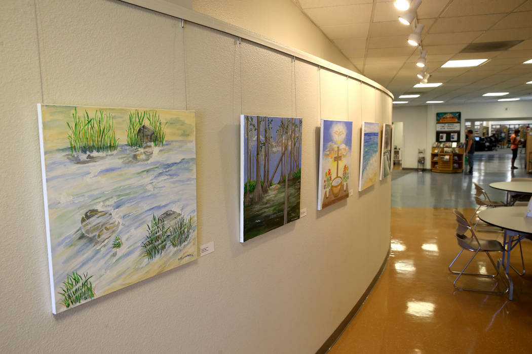 Hannelore Lowrey's exhibit 'The Varied Faces of Water' at the Spring Valley Library in Las Vega ...