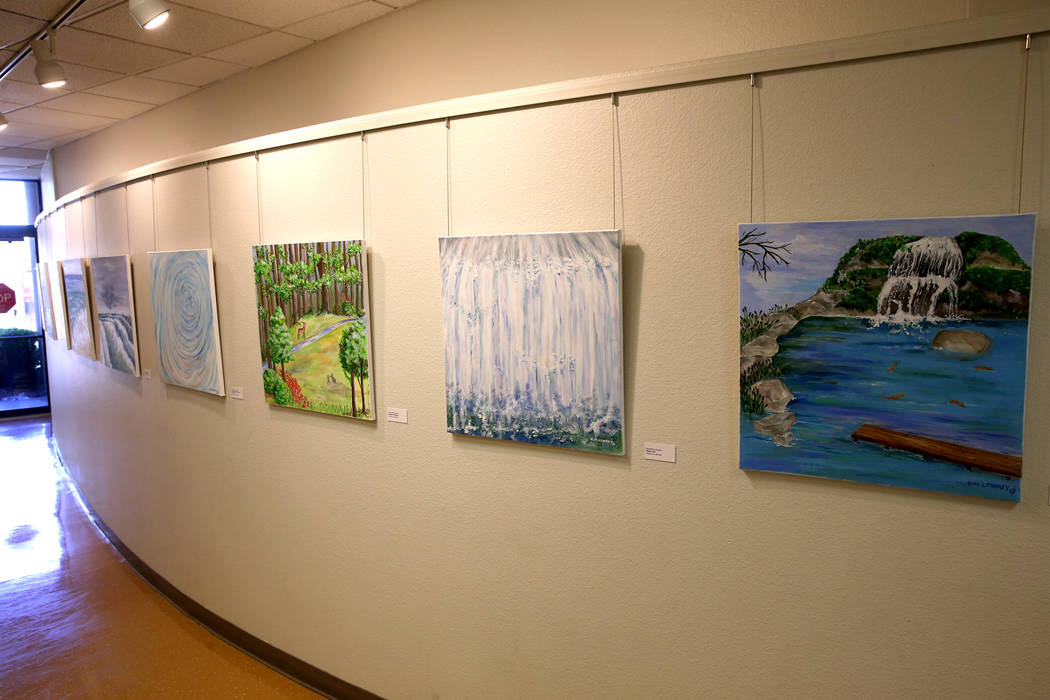 Hannelore Lowrey's exhibit 'The Varied Faces of Water' at the Spring Valley Library in Las Vega ...