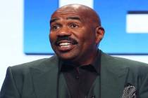 In this Aug. 3, 2017 file photo, host/executive producer Steve Harvey participates in the "Stev ...