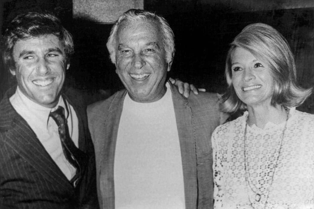 Burt Bacharach, left, Bill Miller and Angie Dickinson at the International in Las Vegas in 197 ...