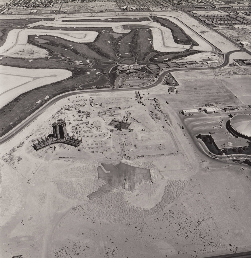 Aerial construction photo of the International in Las Vegas. (Westgate)