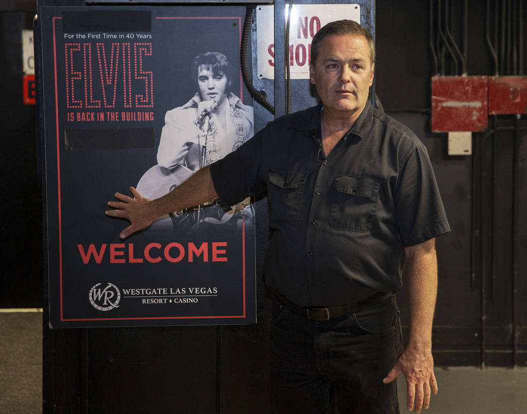 Craig Hayes, crew chief and head carpenter at the International Theater, discusses Elvis Presle ...