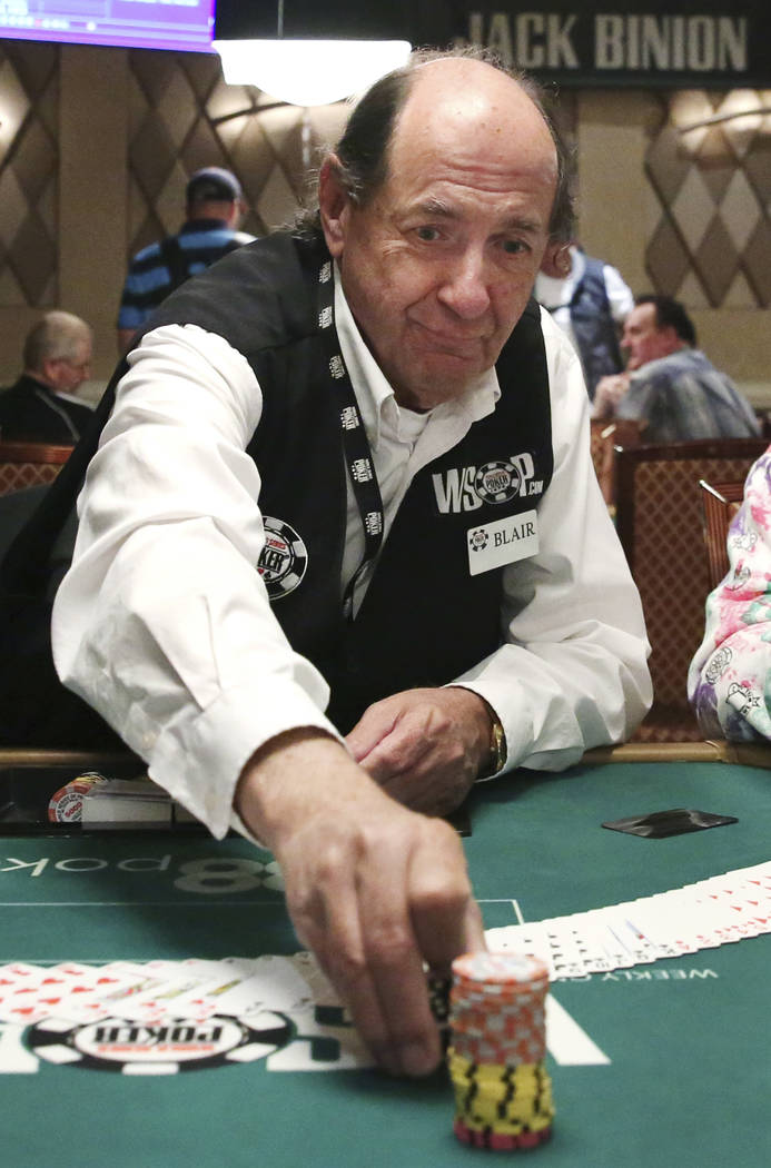 Blair Fedder, 70, who has been dealing at the World Series of Poker Tournament (WSOP) for the l ...
