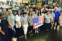 Boulder City workers at the Fisher Space Pen Co. which will participate in a Made in America Pr ...