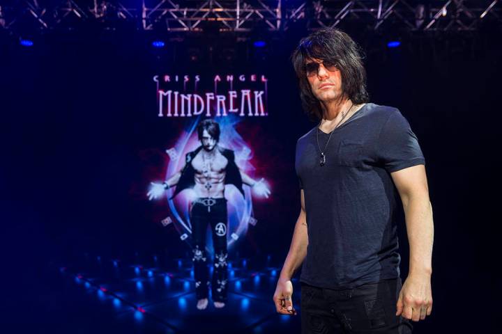 Illusionist Criss Angel at the site of his new theater at Planet Hollywood Resort on Thursday, ...