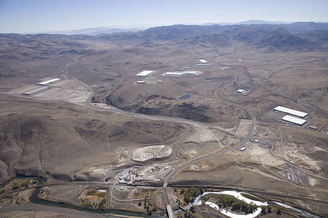 An undated aerial view of the Tahoe Reno Industrial Center. (Keith Owens/Tahoe Reno Industrial ...