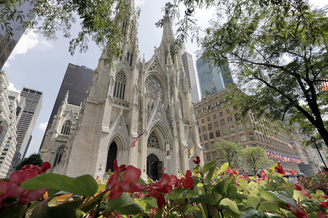 FILE - This Sept. 6, 2018 file photo shows St. Patrick's Cathedral, in New York. The Roman Cath ...