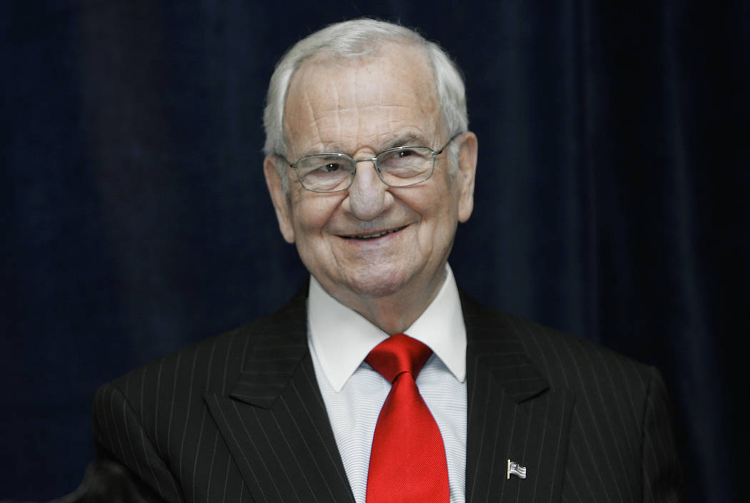 Lee Iacocca speaks at the 70th Luncheon of the Metro-Detroit Book and Author Society in Livonia ...