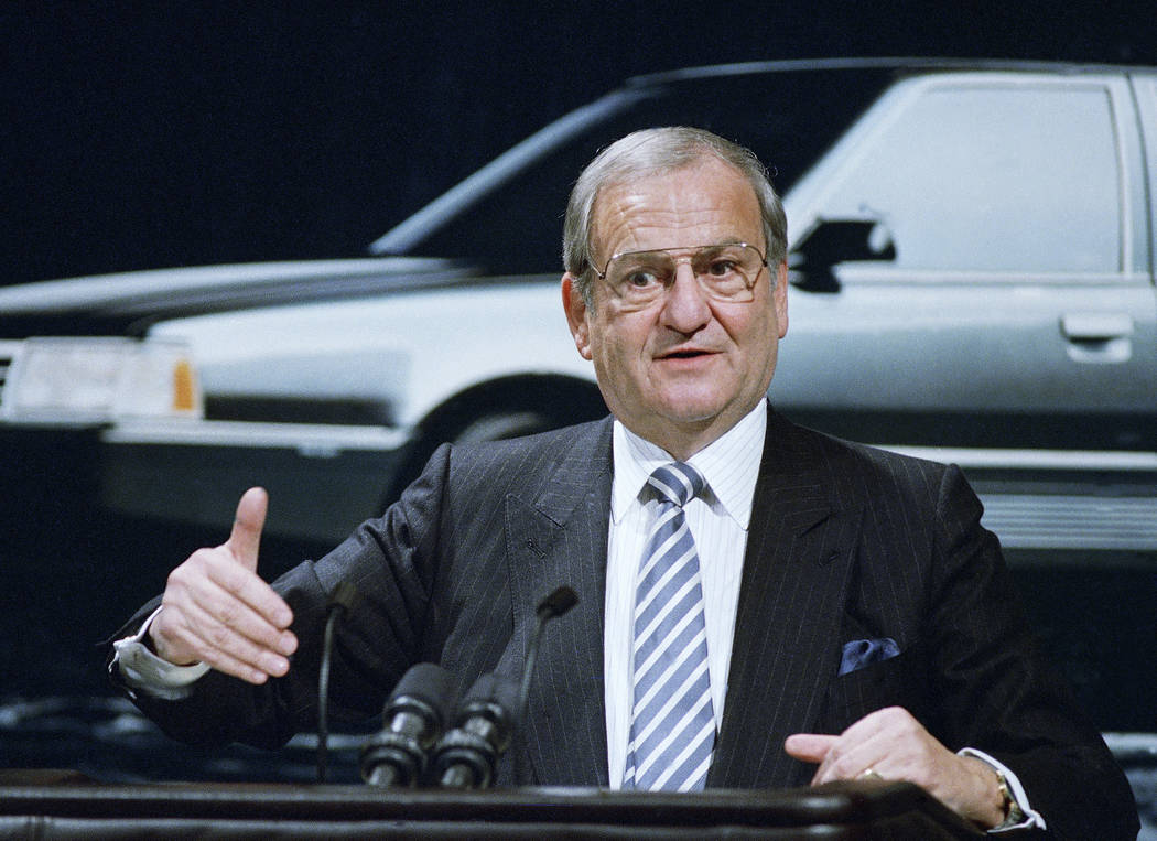 Lee Iacocca, Chairman of the board of Chrysler Corp., April 1978. (AP Photo)
