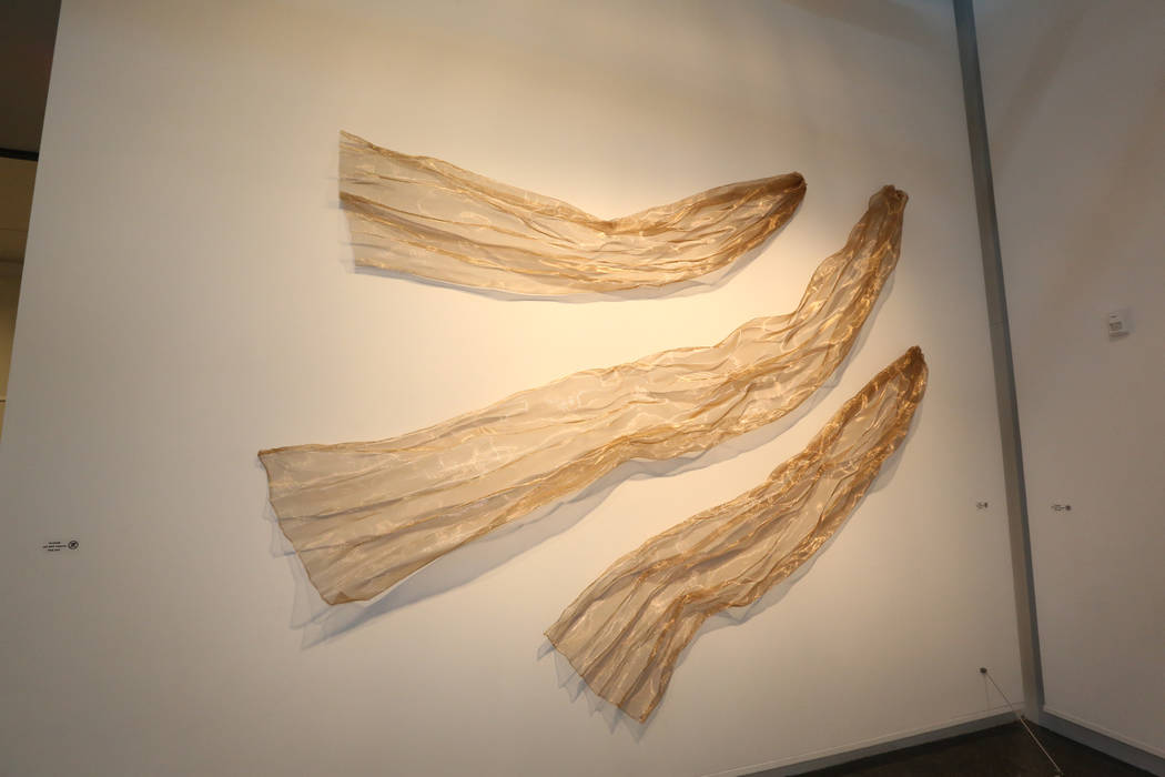 Denise Duarte's art piece "Wind," at Sahara West Library Art Gallery on July 2, 2019, in Las Ve ...
