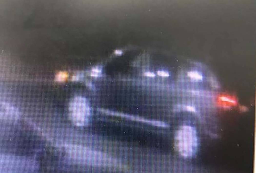 A dark gray SUV used in several armed robberies of West Charleston Boulevard charity fireworks ...