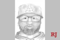 Sketch of robbery suspect (Las Vegas Metropolitan Police Department)