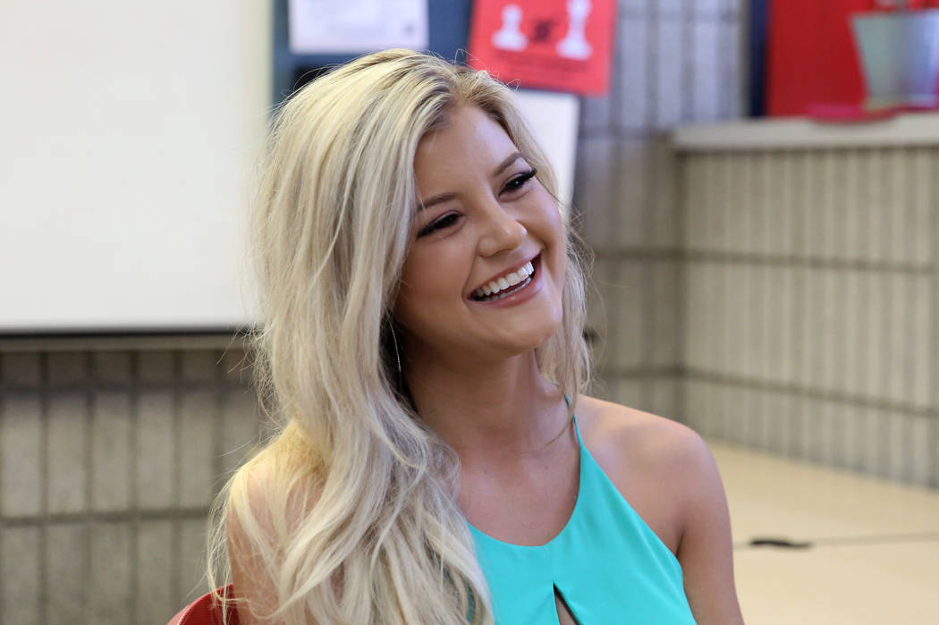 Hannah Williams, PhD student at UNLV who in June was second runner-up in the 2019 Miss Hooters ...