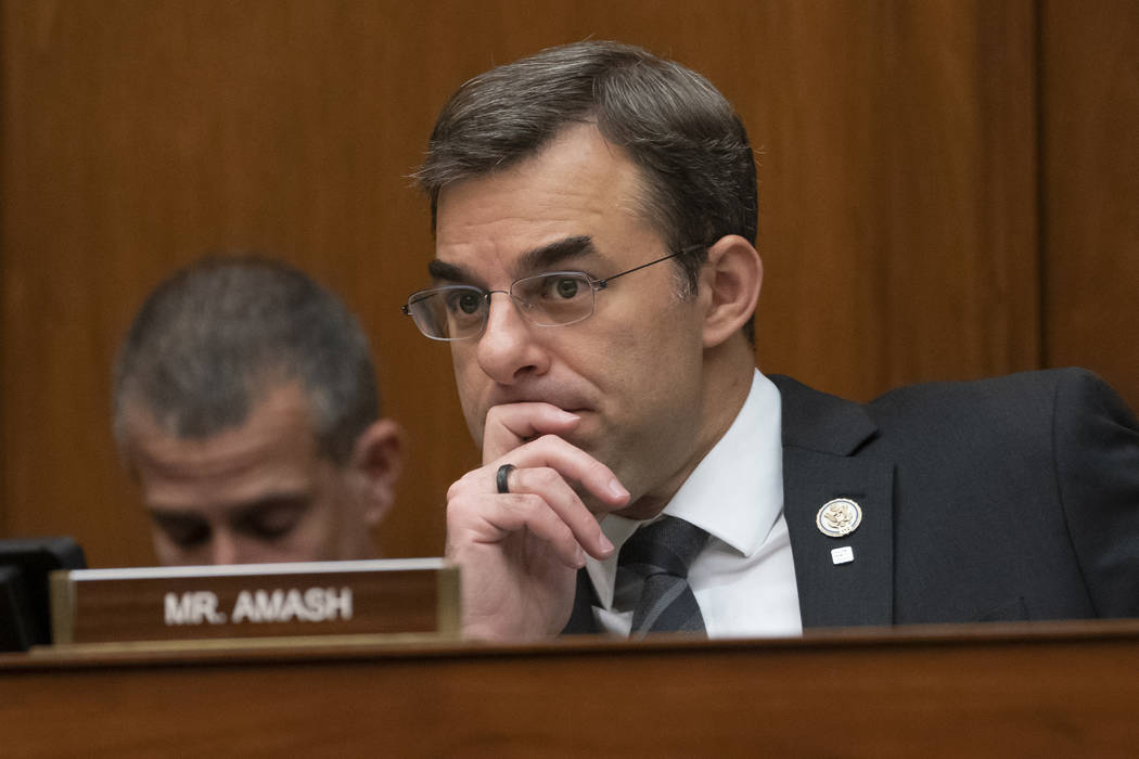Rep. Justin Amash of Michigan, the only Republican in Congress to support the impeachment of Pr ...