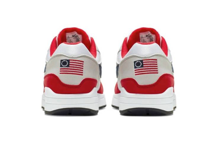 This undated product image obtained by the Associated Press shows Nike Air Max 1 Quick Strike F ...