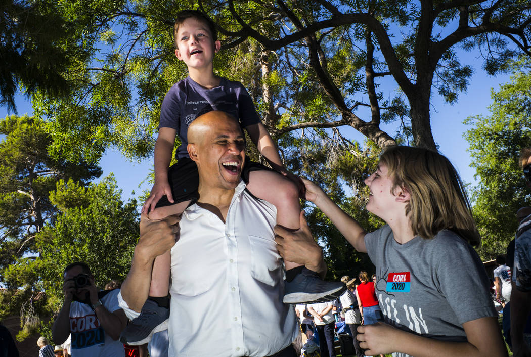 Cory Booker Marches Forth Takes Some Heat In Boulder City