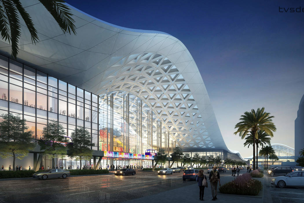 A design rendering, released April 10, 2018, showing how the Las Vegas Convention Center Distri ...