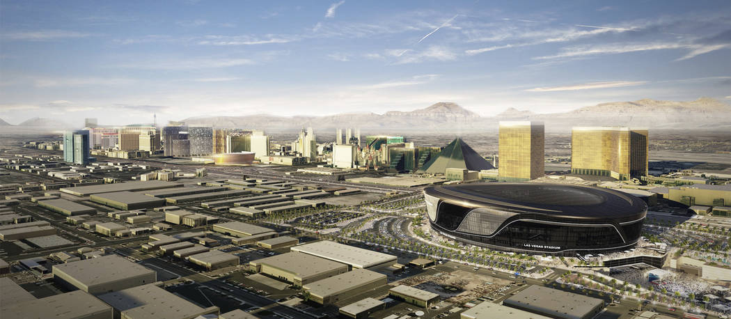 Rendering of proposed Raiders Stadium in Las Vegas. (Raiders)