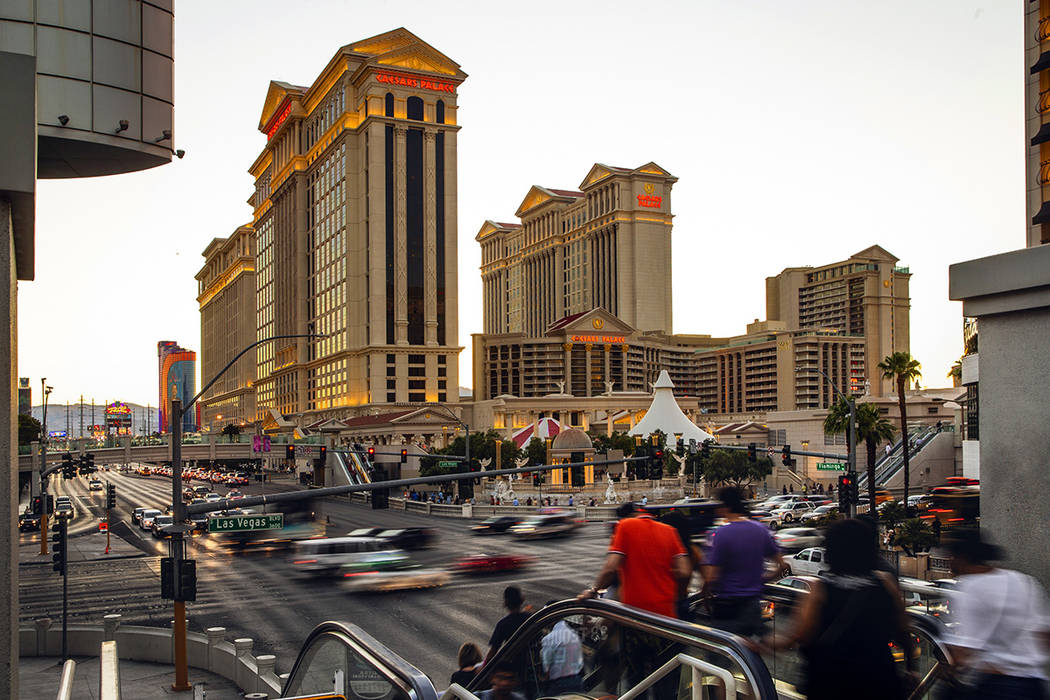 Caesars Palace in Las Vegas. A casino juggernaut was formed on June 24 when Eldorado Resorts an ...