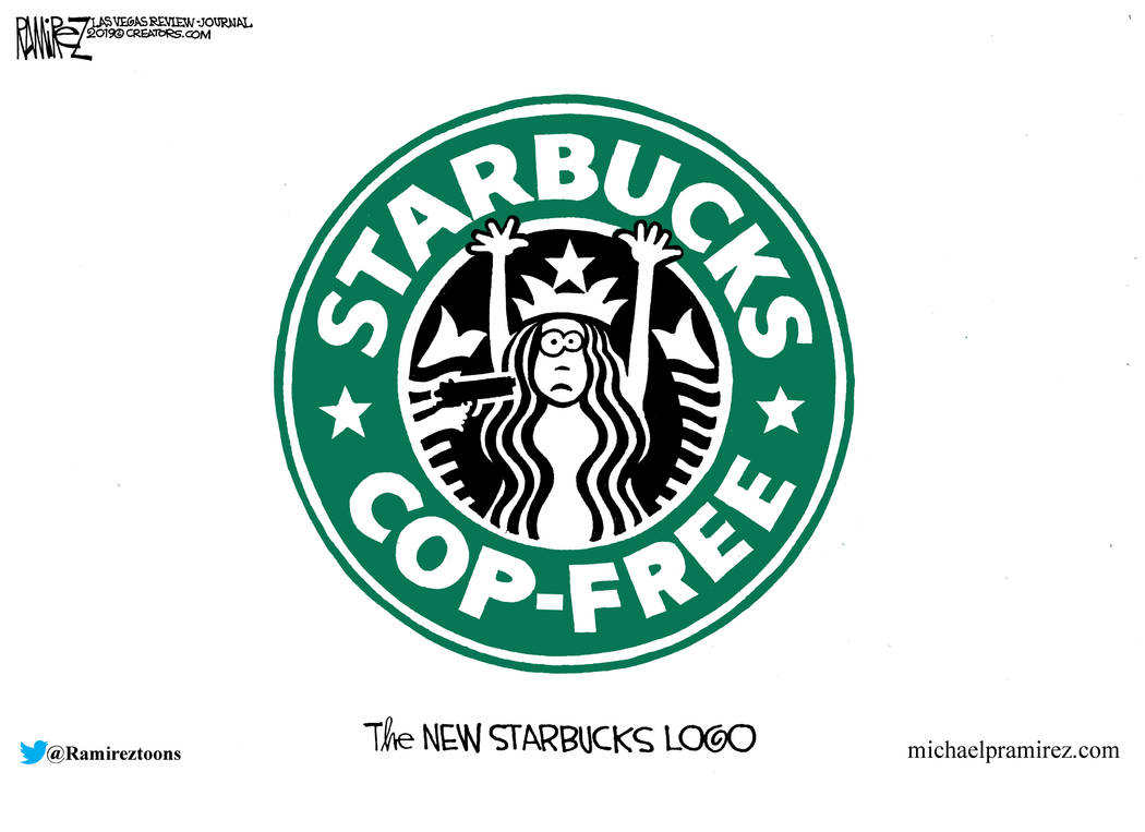 CARTOON: Police not welcome at Starbucks | Las Vegas Review-Journal