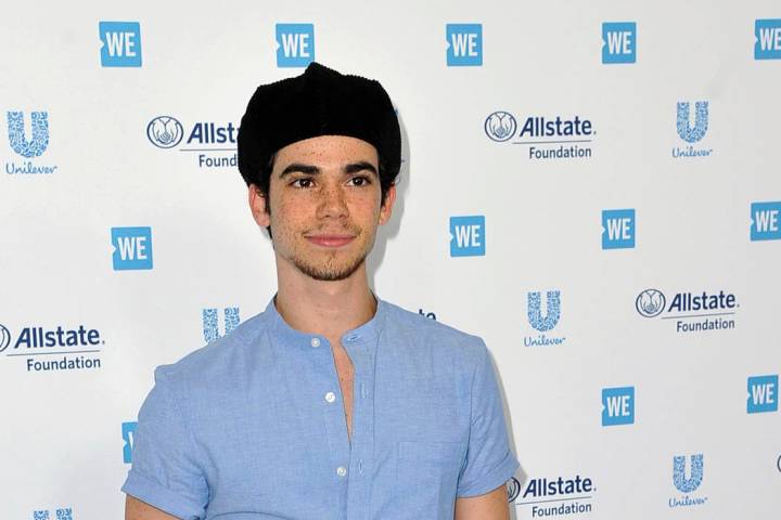 FILE - In this April 25, 2019, file photo, Cameron Boyce arrives at WE Day California at The Fo ...