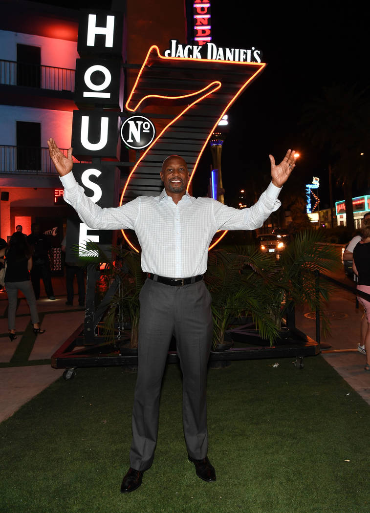 American professional basketball player Alonzo Mourning arrives at the Jack Daniel's House No. ...