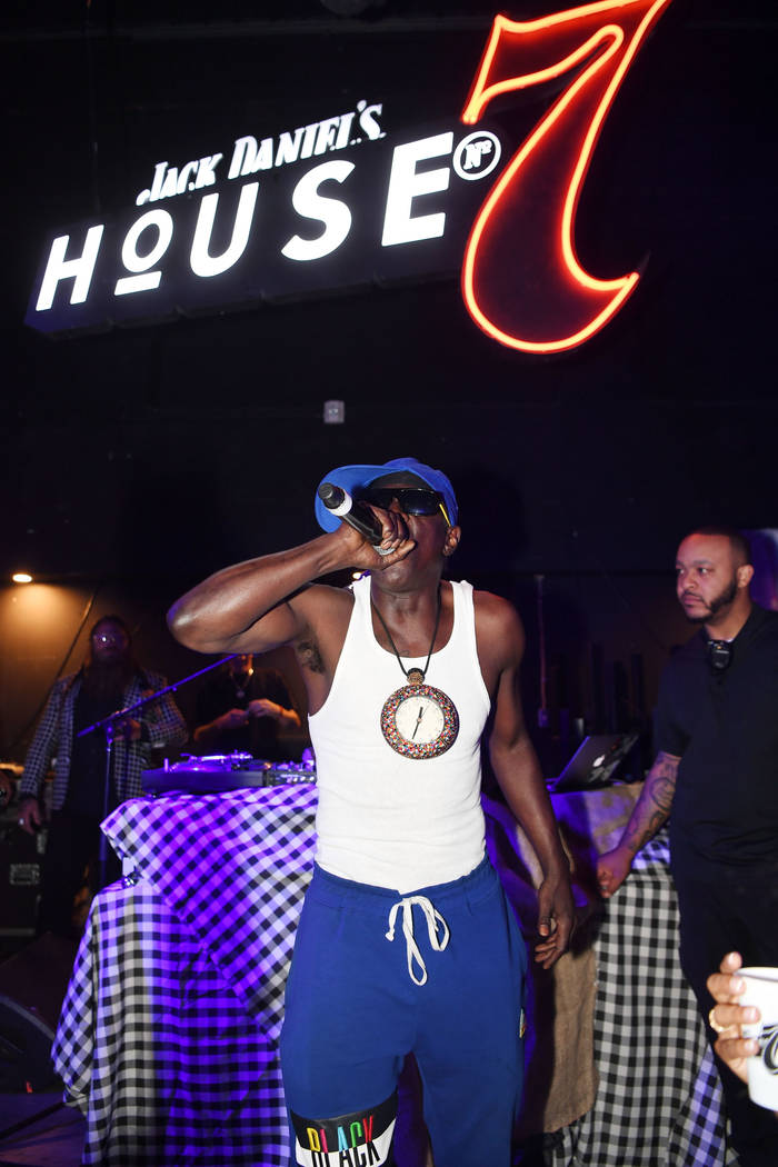 Flavor Flav performs at the Jack Daniel's House No. 7 party on July 6, 2019 in Las Vegas, Nevad ...