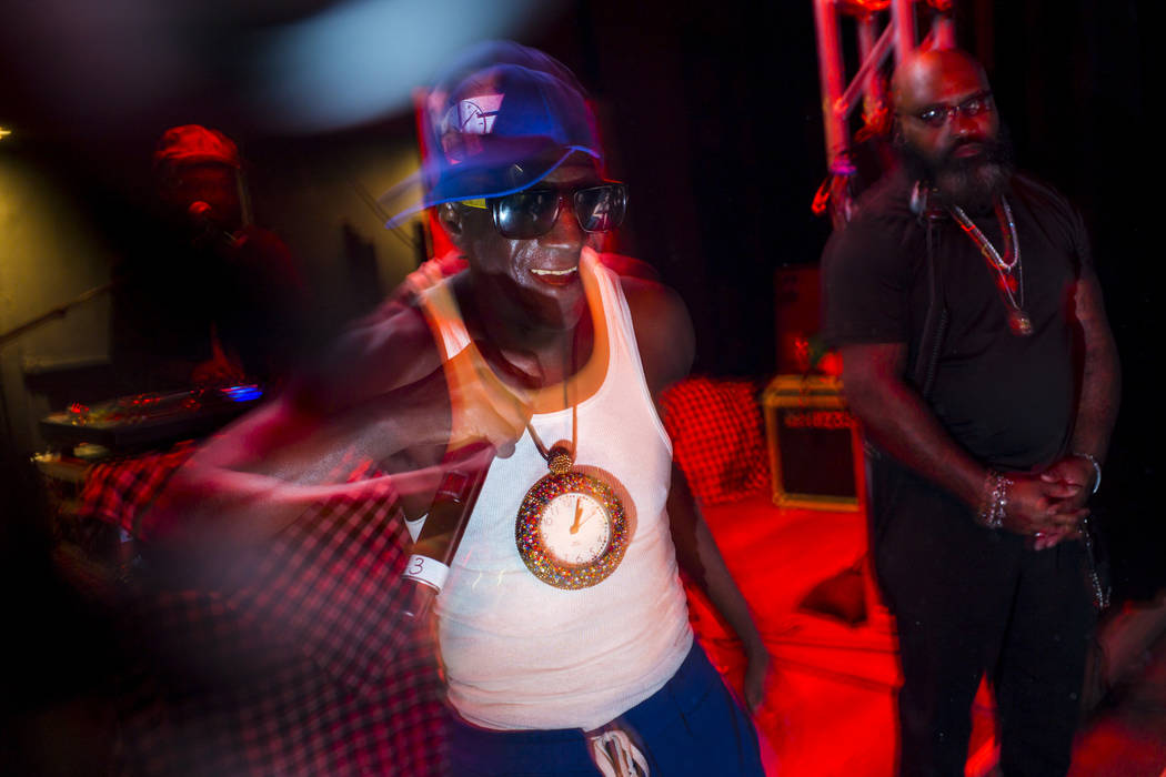 Entertainer Flavor Flav performs during the Jack Daniel's House No. 7, a pop-up experience at t ...