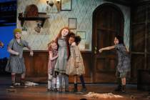 Lilla Crawford, center, and the cast of "Annie" performs at the 67th Annual Tony Awar ...