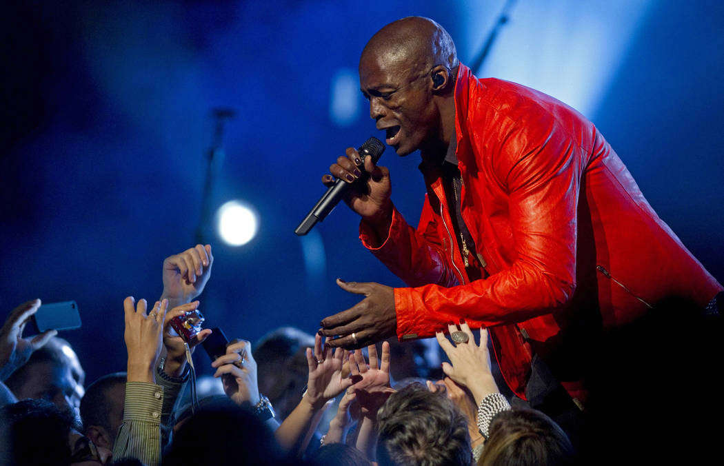 British pop singer Seal performs in Sao Paulo, Brazil, Thursday March 17, 2011. (AP Photo/Andre ...